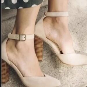 Anthropologie Soludos Collette Suede w/ Wooden Heel - 8.5